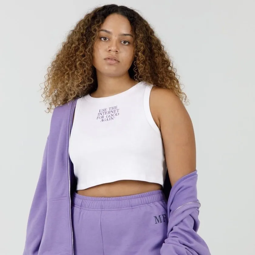 Use The Internet White Tank