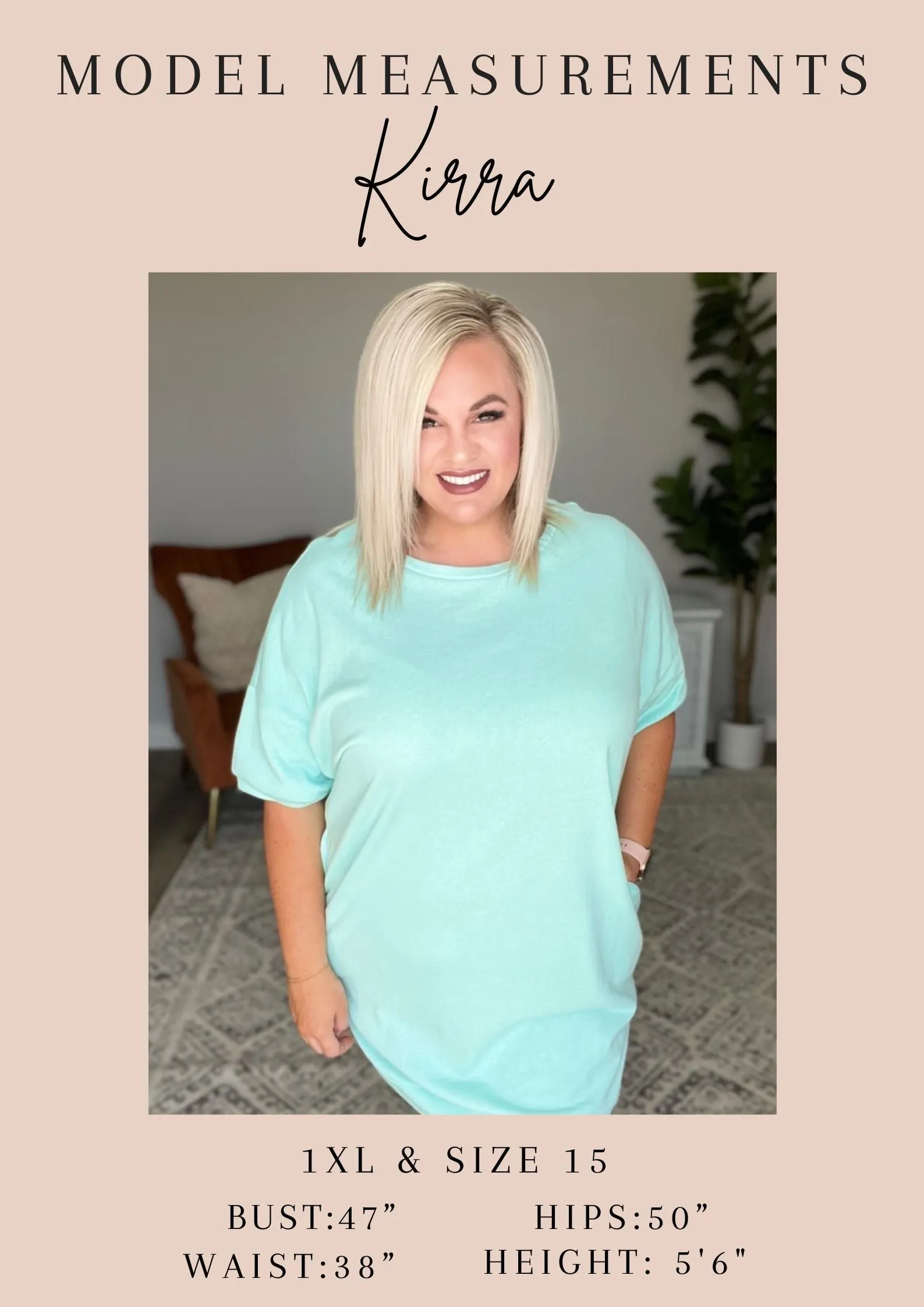 V-Neck Cuffed Sleeve High-Low Hem Tee in Teal