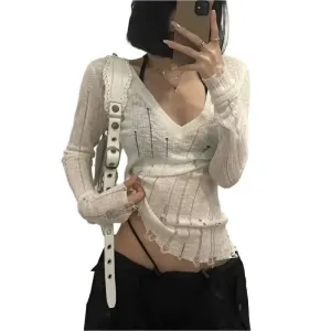 V-Neck Sweater Women