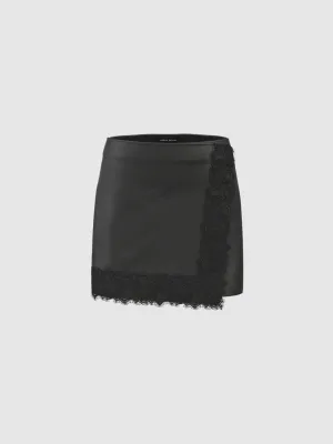 Vegan Leather Mini Skirts