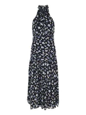 Veronica Beard Brock Dress in Navy Multi