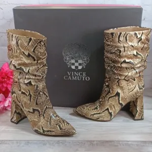 Vince Camuto Ambie Leather Snake Boot