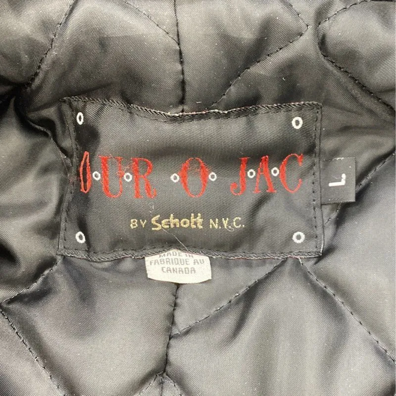 Vintage Black Double-Breasted Lined Peacoat Coat