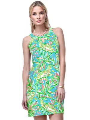 Vintage Knit Dress Sleeveless Halter Neck Style 146C19 SL