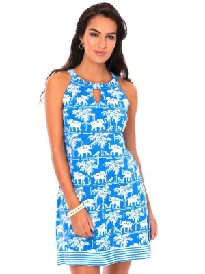 Vintage Knit Dress Sleeveless Halter Neck Style 146D89 PI