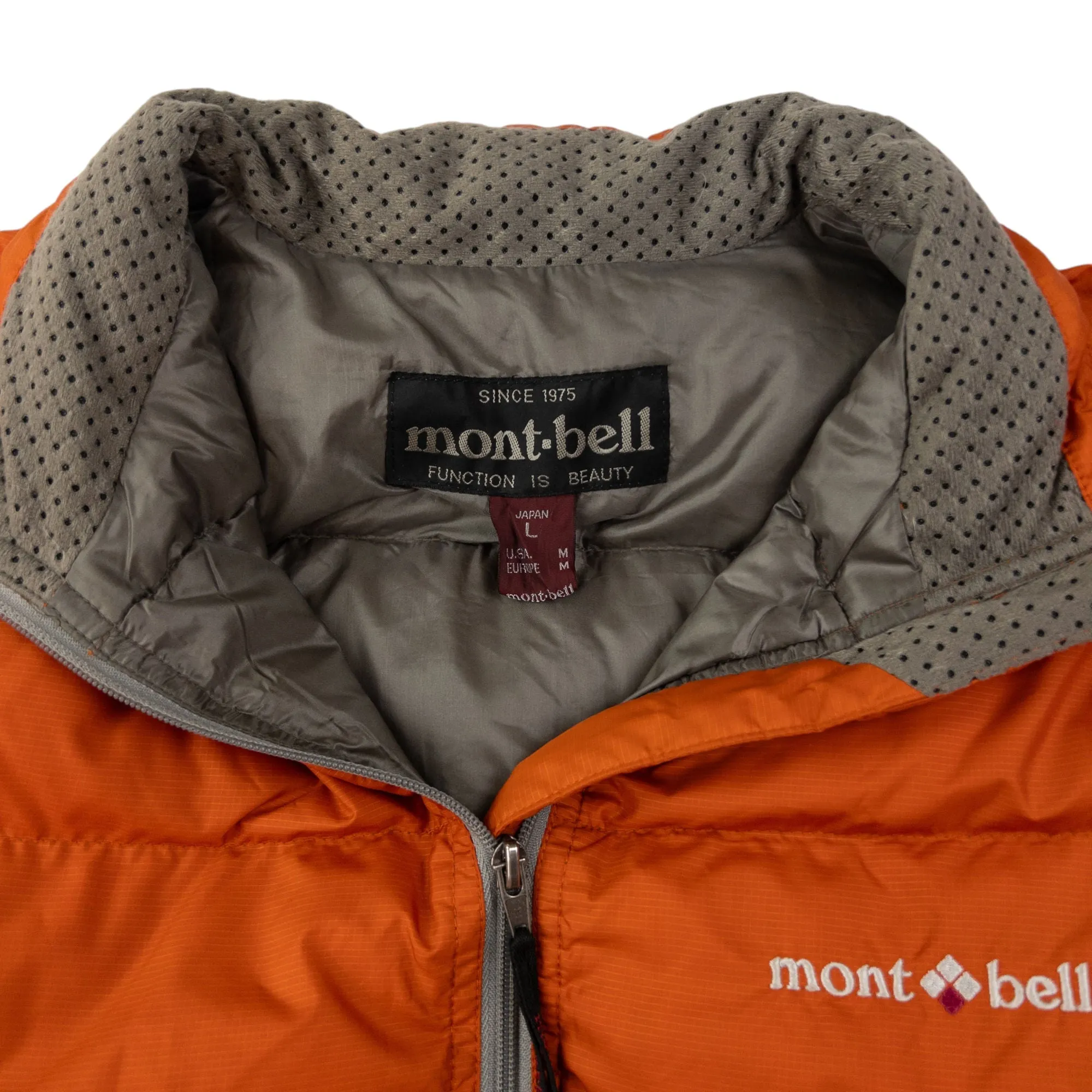 Vintage Montbell Zip Up Puffer Jacket Size M