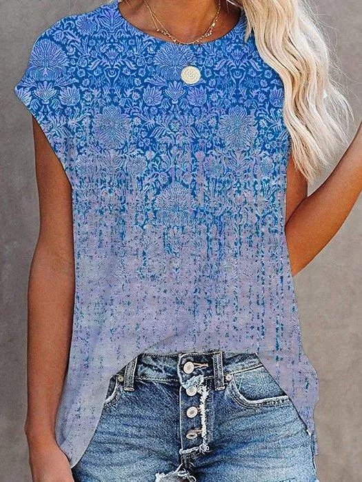 Vintage Short Sleeve Shift Shirts & Tops