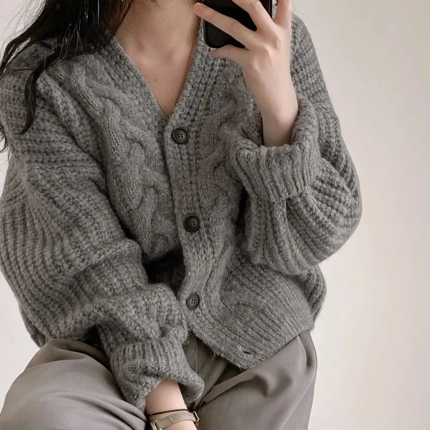 Vintage V-Neck Cardigan