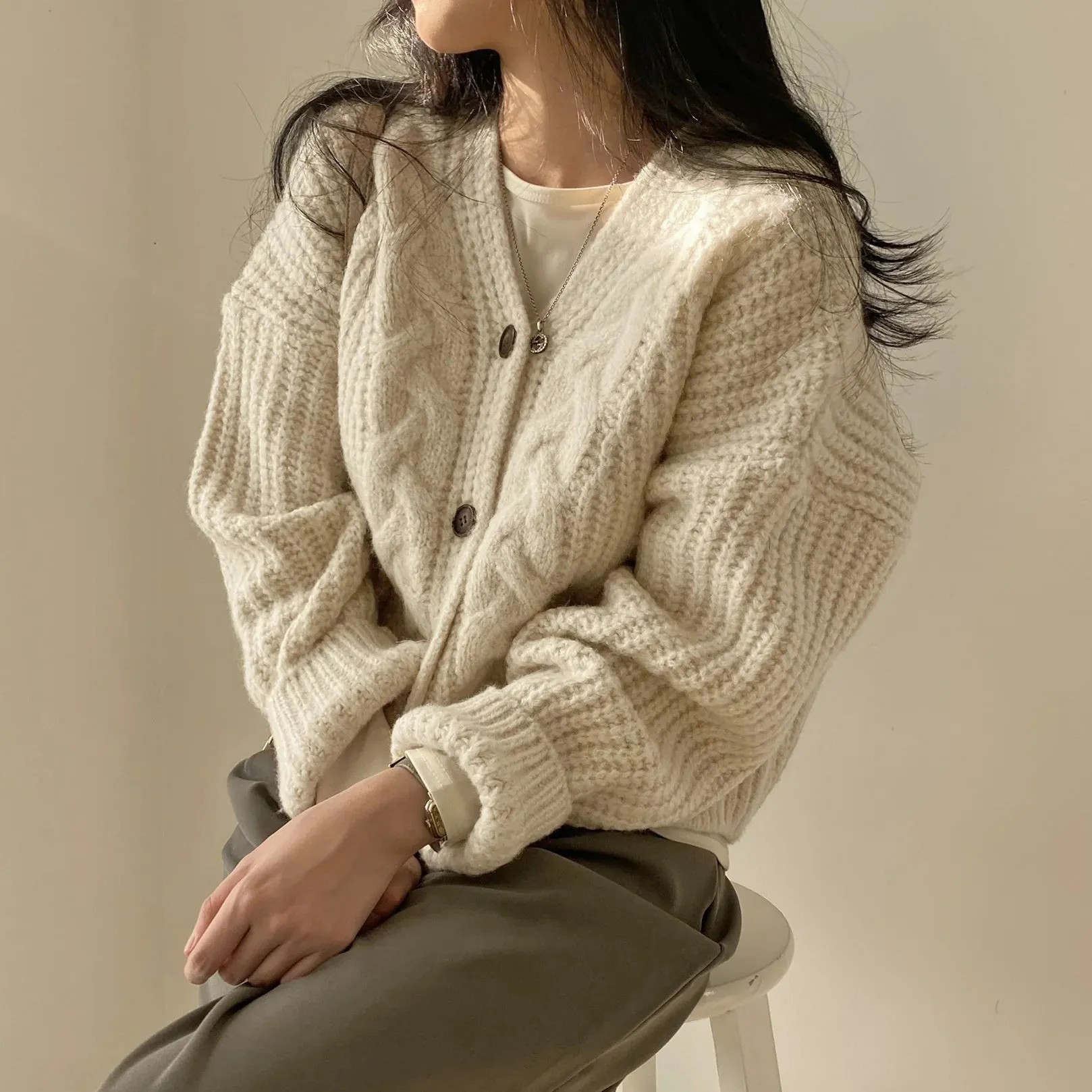Vintage V-Neck Cardigan