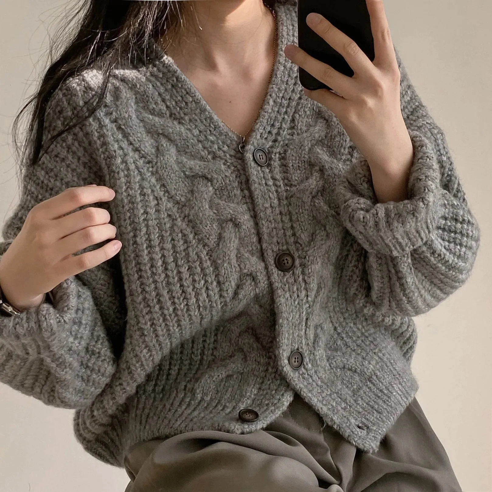Vintage V-Neck Cardigan