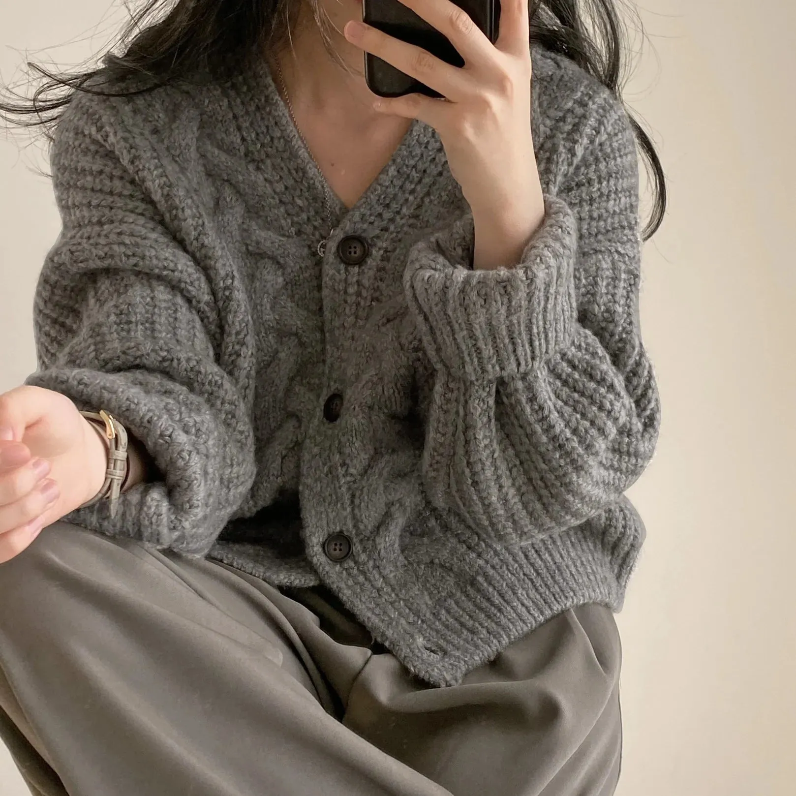 Vintage V-Neck Cardigan