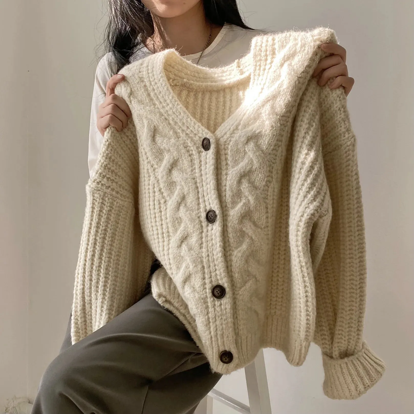 Vintage V-Neck Cardigan