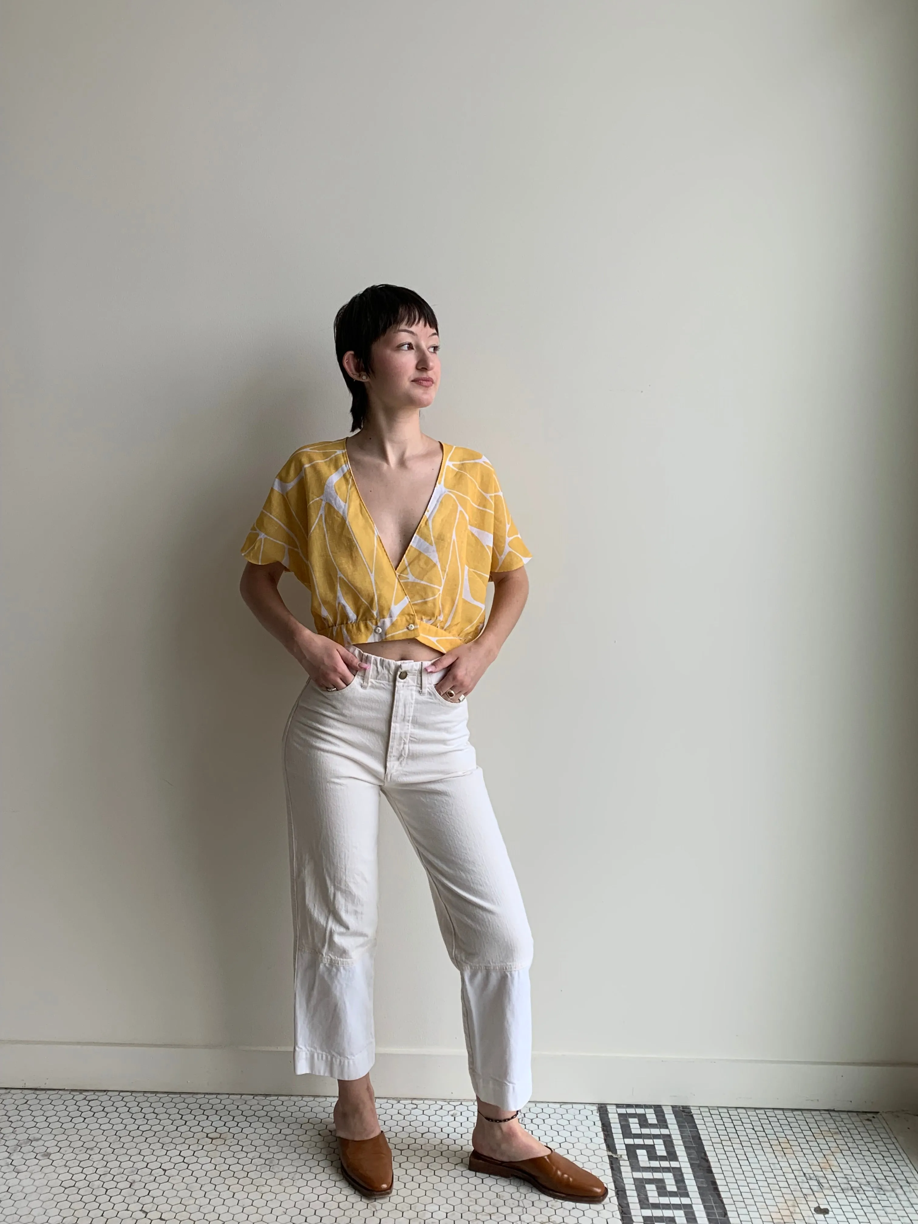 Vintage wrap top