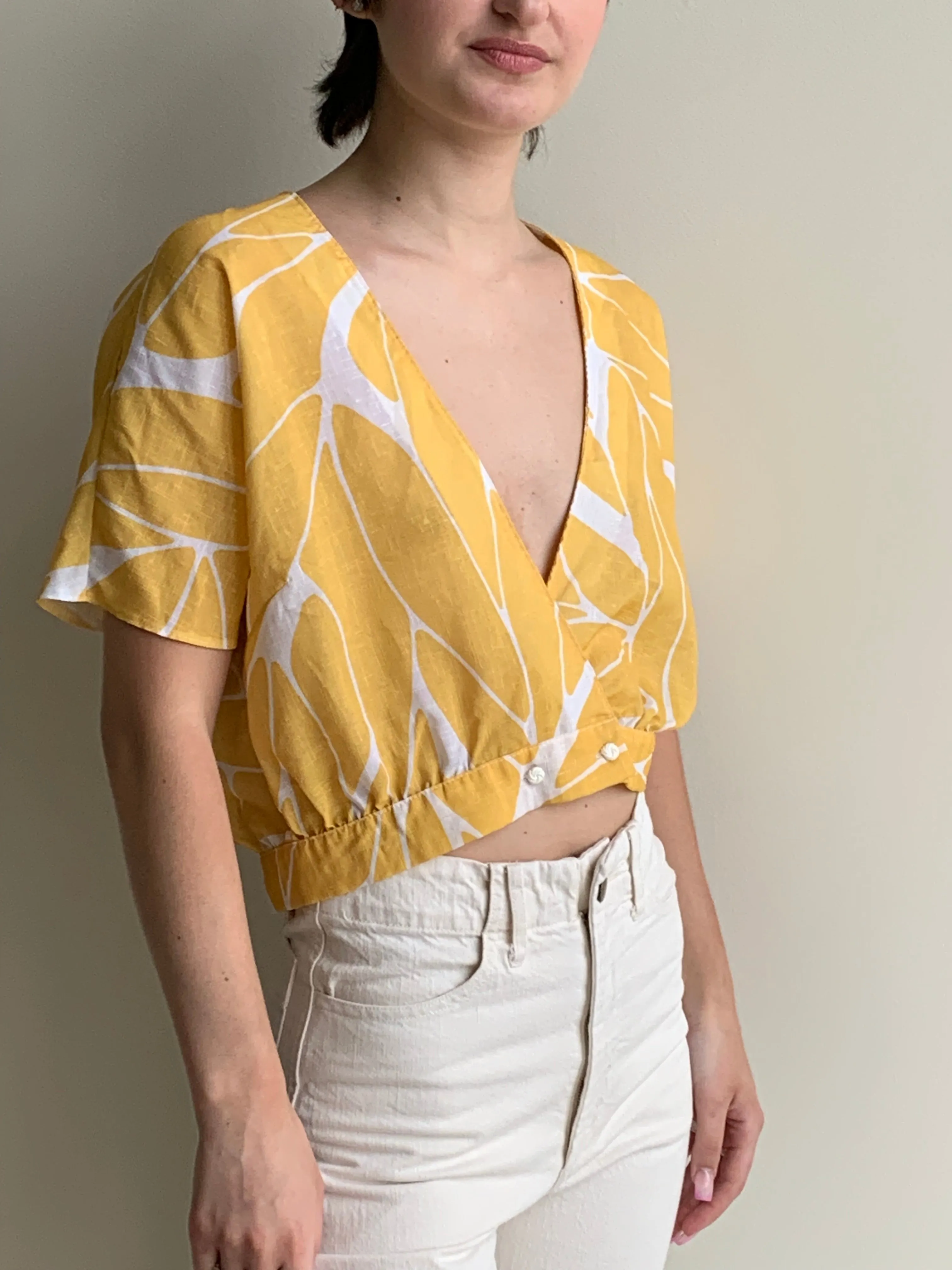Vintage wrap top