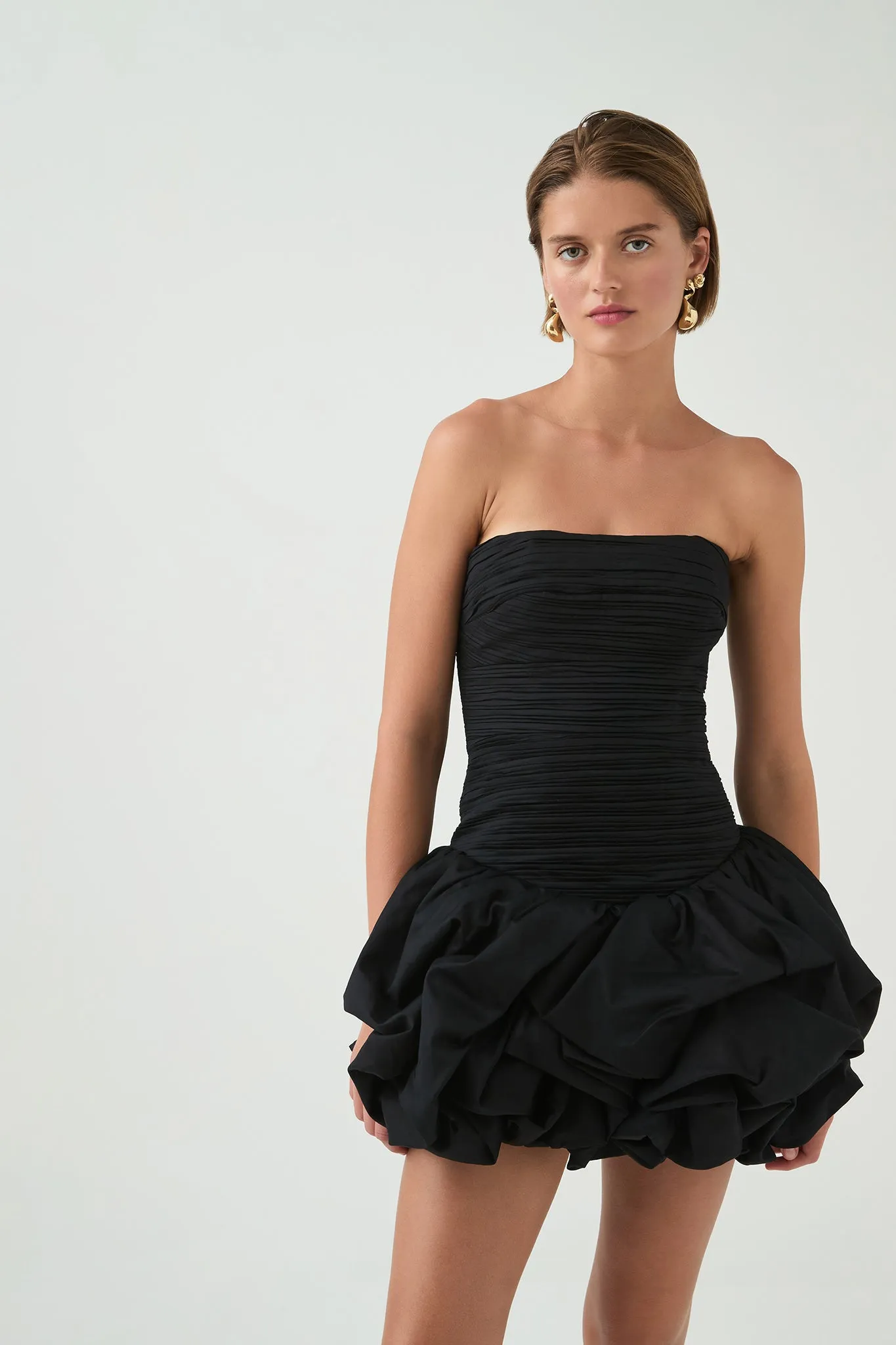 Violette Bubble Hem Mini Dress