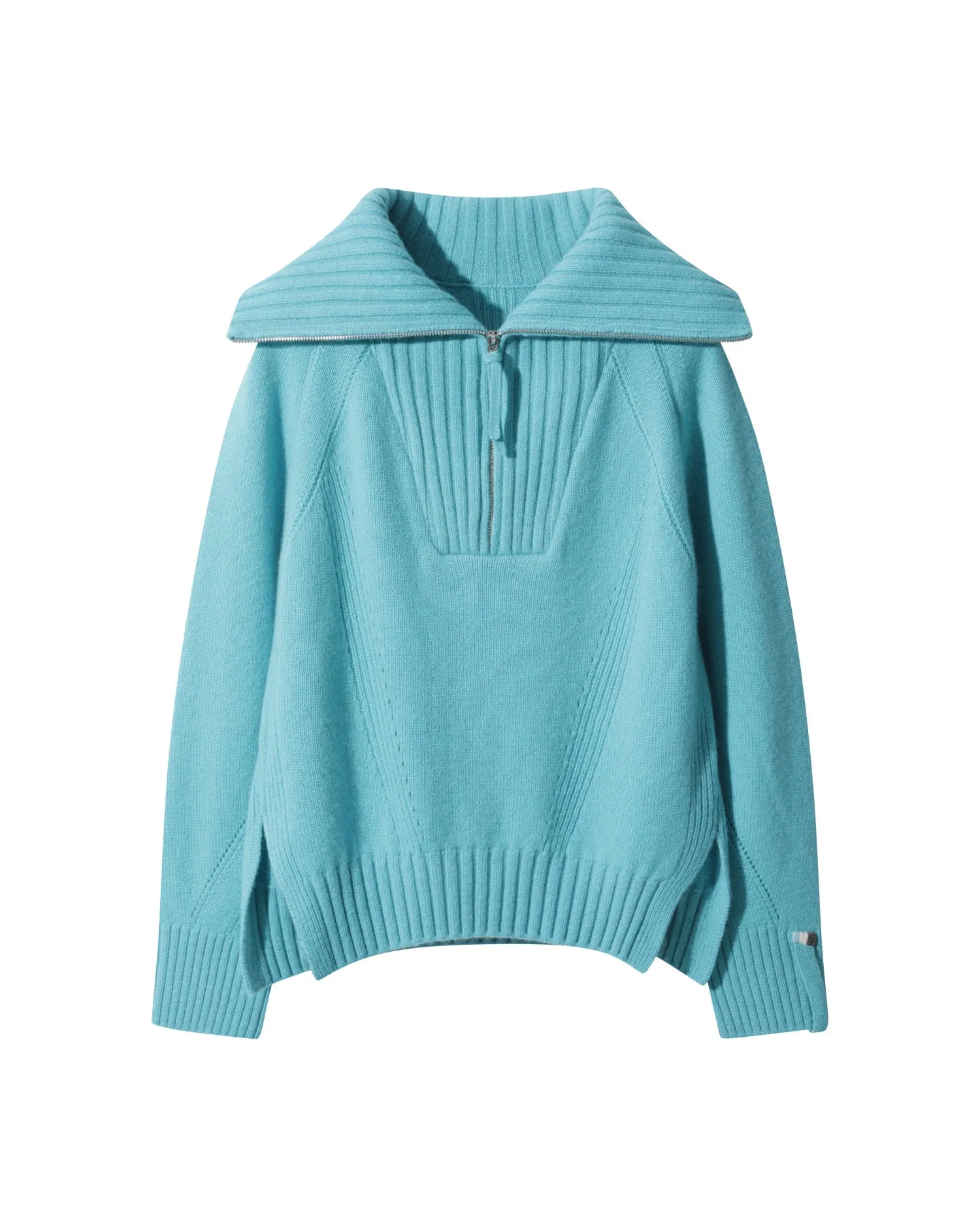 Wide-Collar Sweater