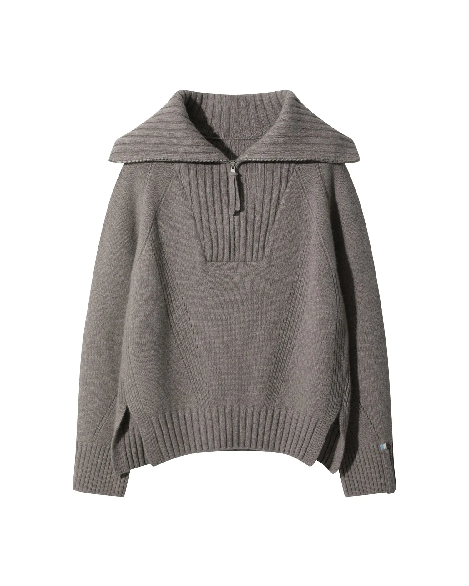 Wide-Collar Sweater