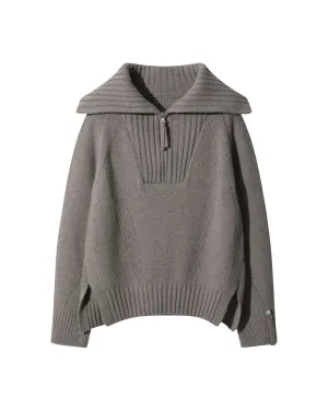 Wide-Collar Sweater