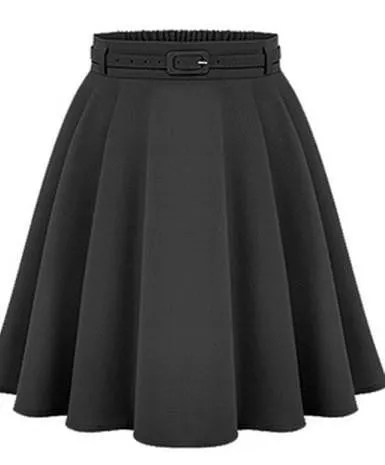 Women's Casual Medium Knee-length Skirts Retro Stylish Female High Waist Ball Gown Skirts Vintage Women Long Skirt