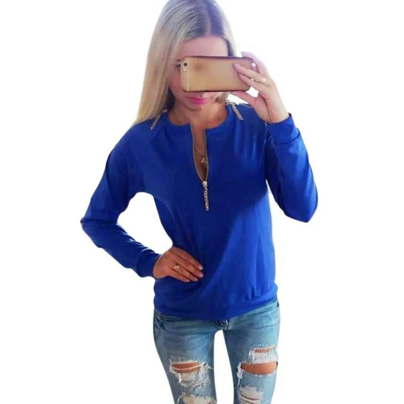 Women's T-Shirts Long Sleeve Shirts Jumper Pullover Crop Tops