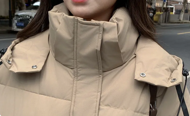 Women's Waterproof and Stain-Resistant Thickened Puffer Jacket