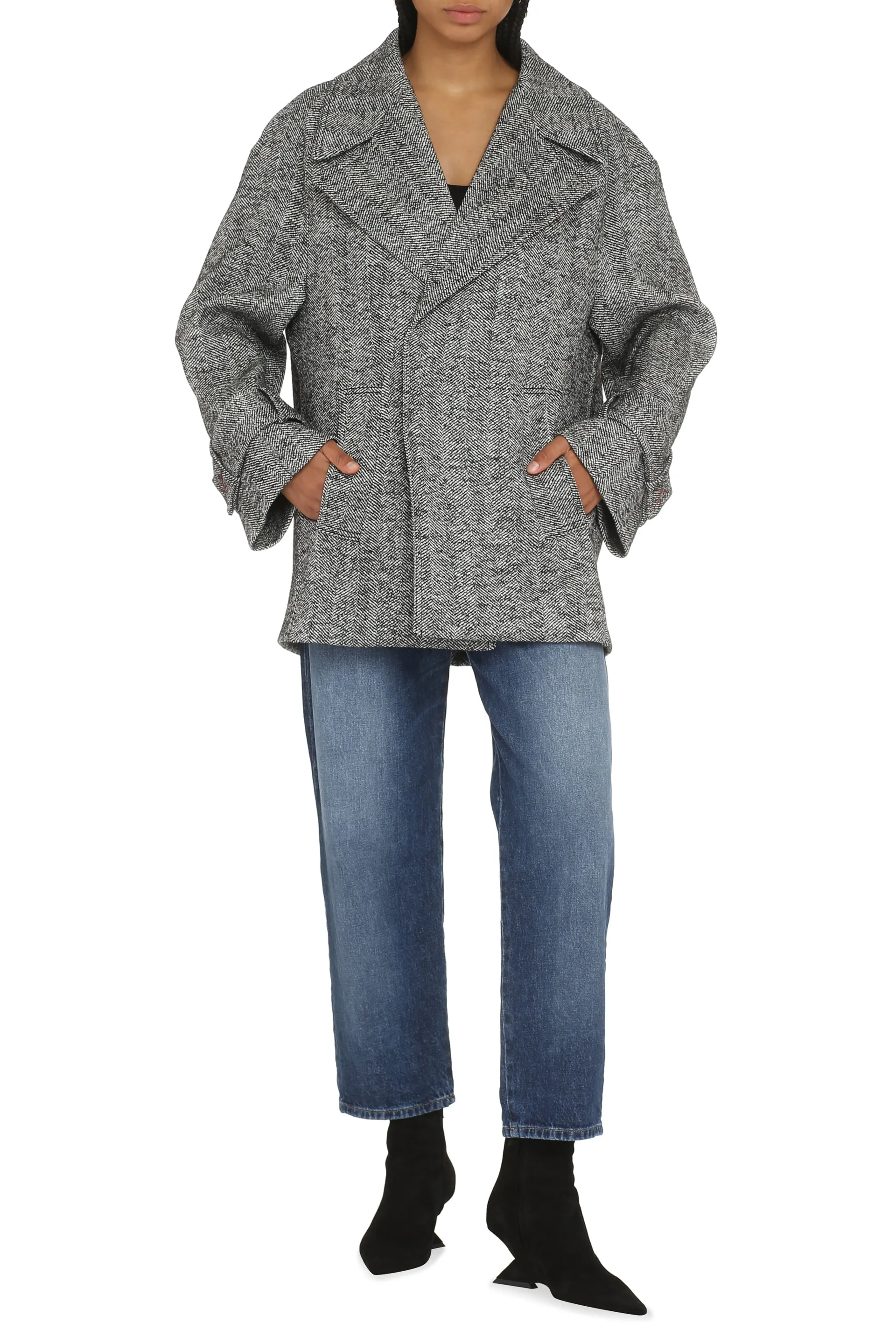 Wool blend peacoat