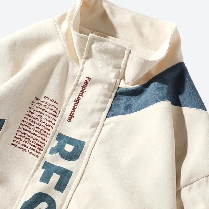 Y2K High Neck Zip-Up Jacket