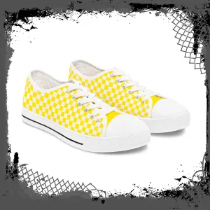 YEL Men's Checkered Low Tops