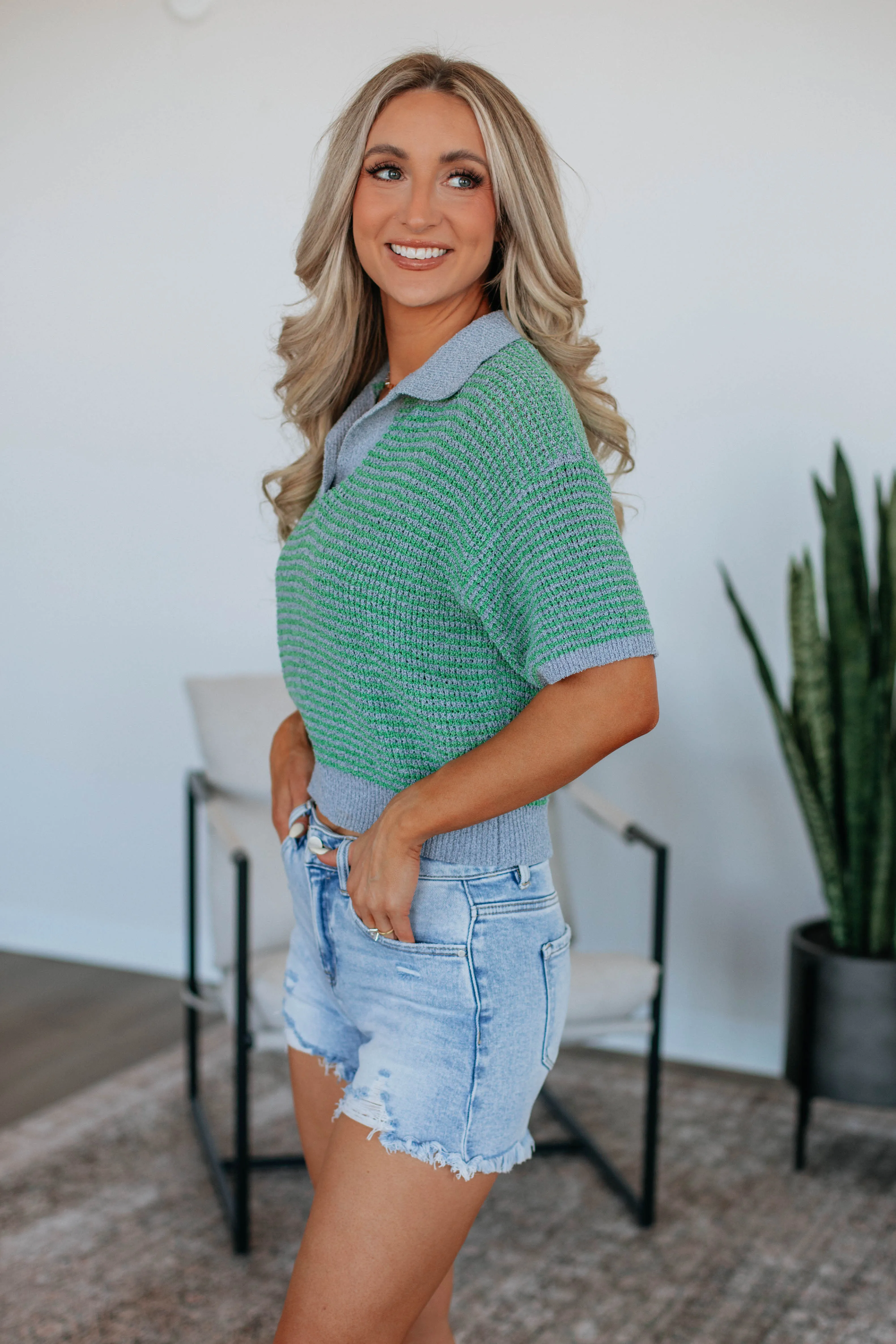 Zeldine Knit Top - Apple Mix