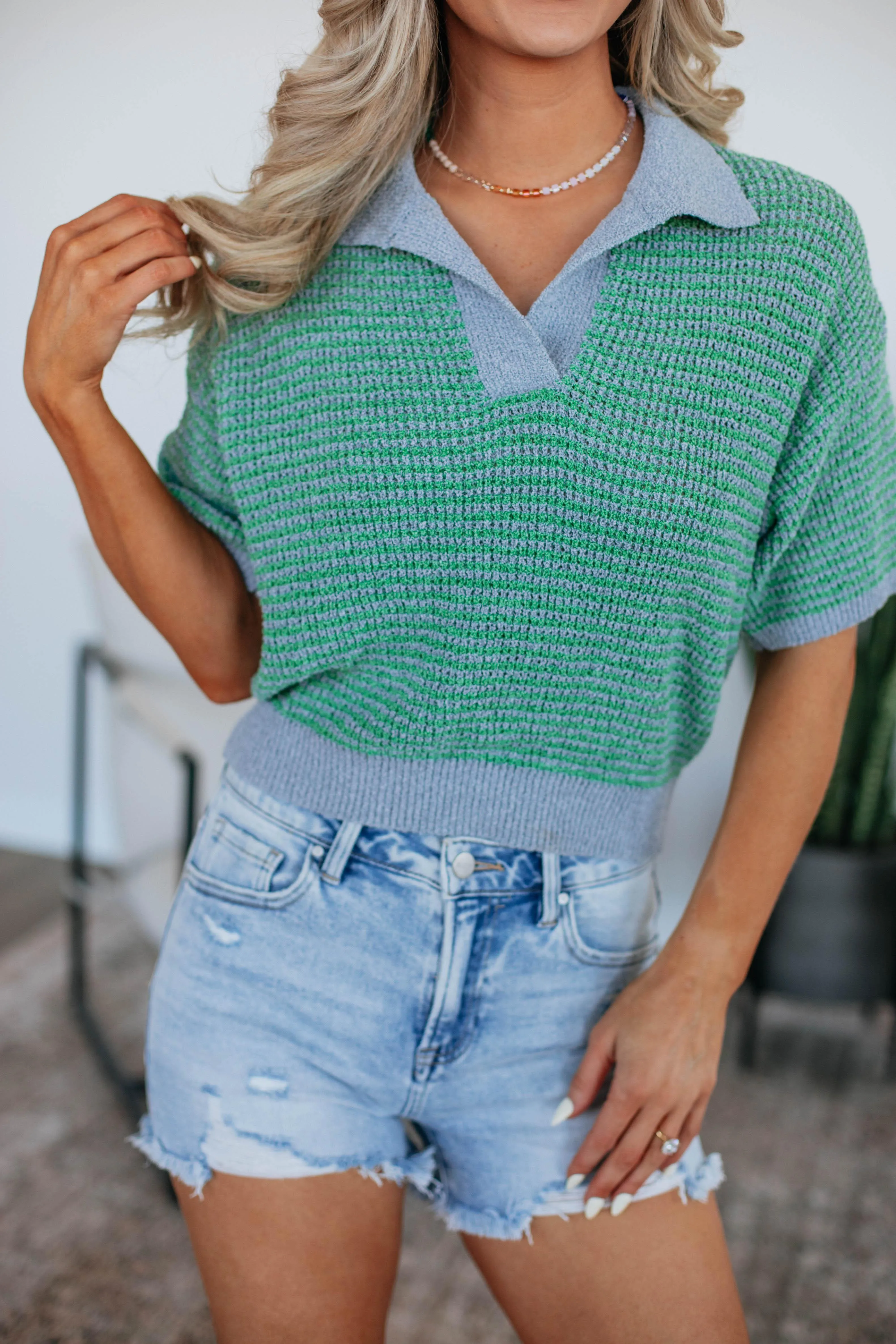 Zeldine Knit Top - Apple Mix