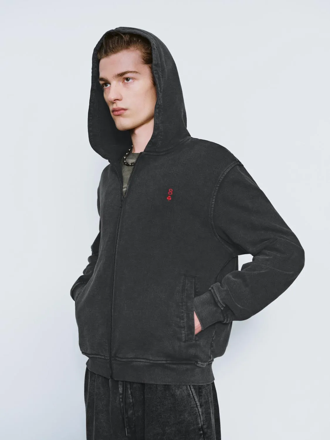 Zip Up Front Hoodie Jackets