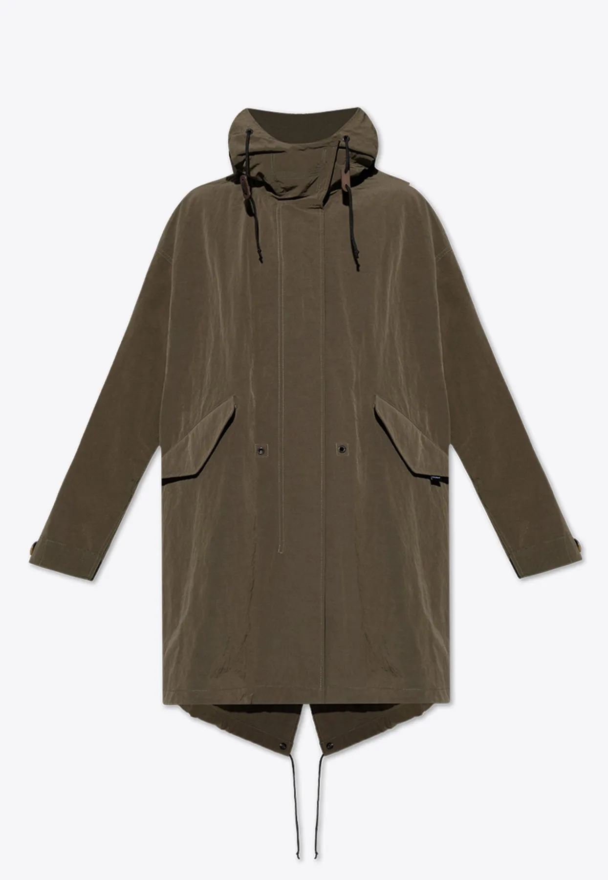 Zip-Up Hooded Parka Jacket