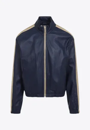 Zip-Up Leather Jacket