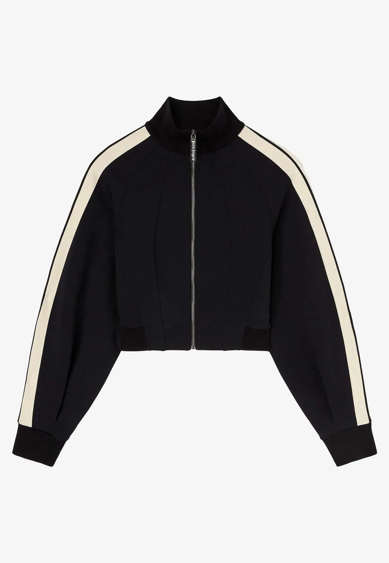 Zip-Up Sculptural Track Jacket