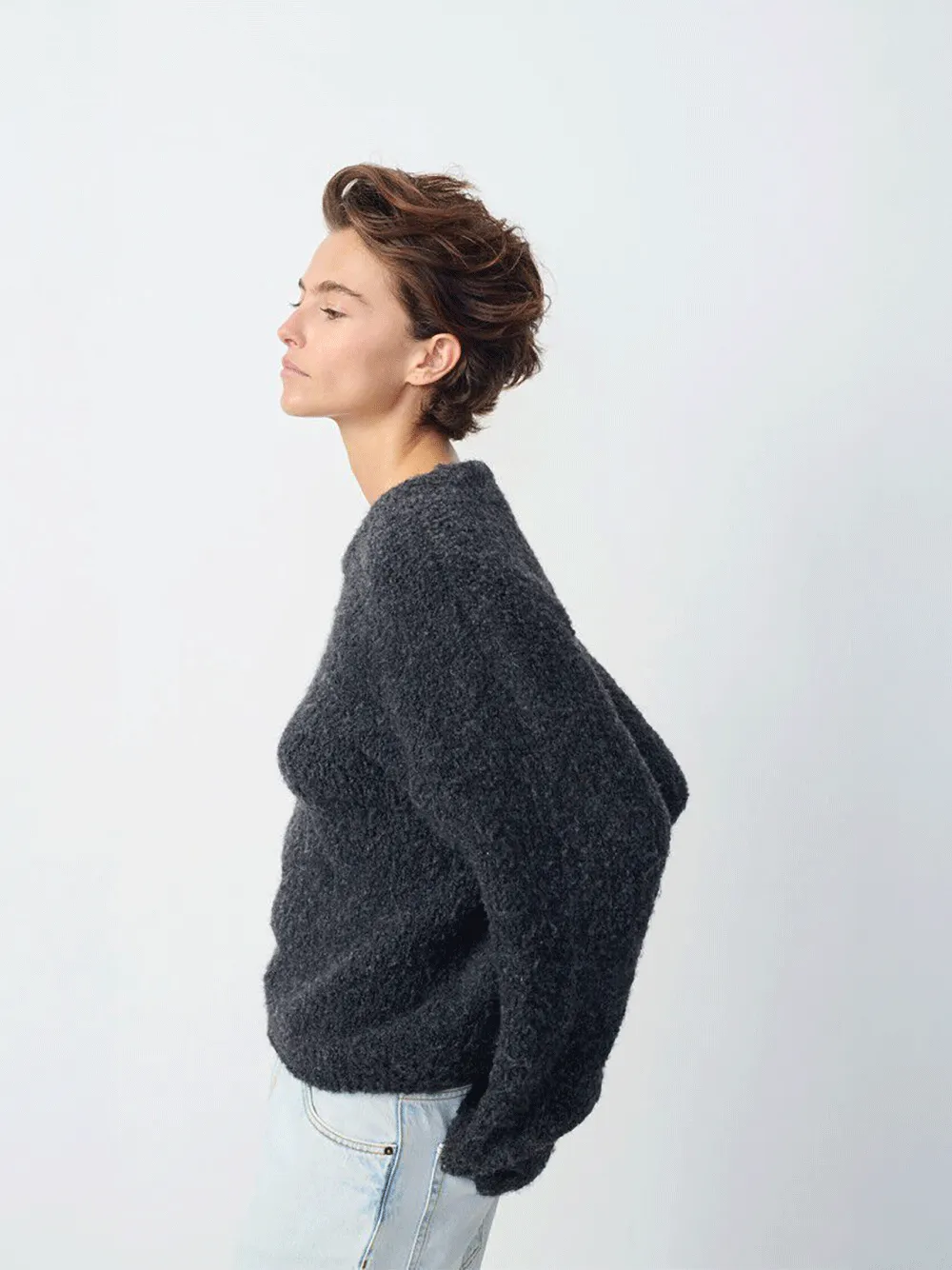 Zolly Sweater - CHARCOAL MELANGE